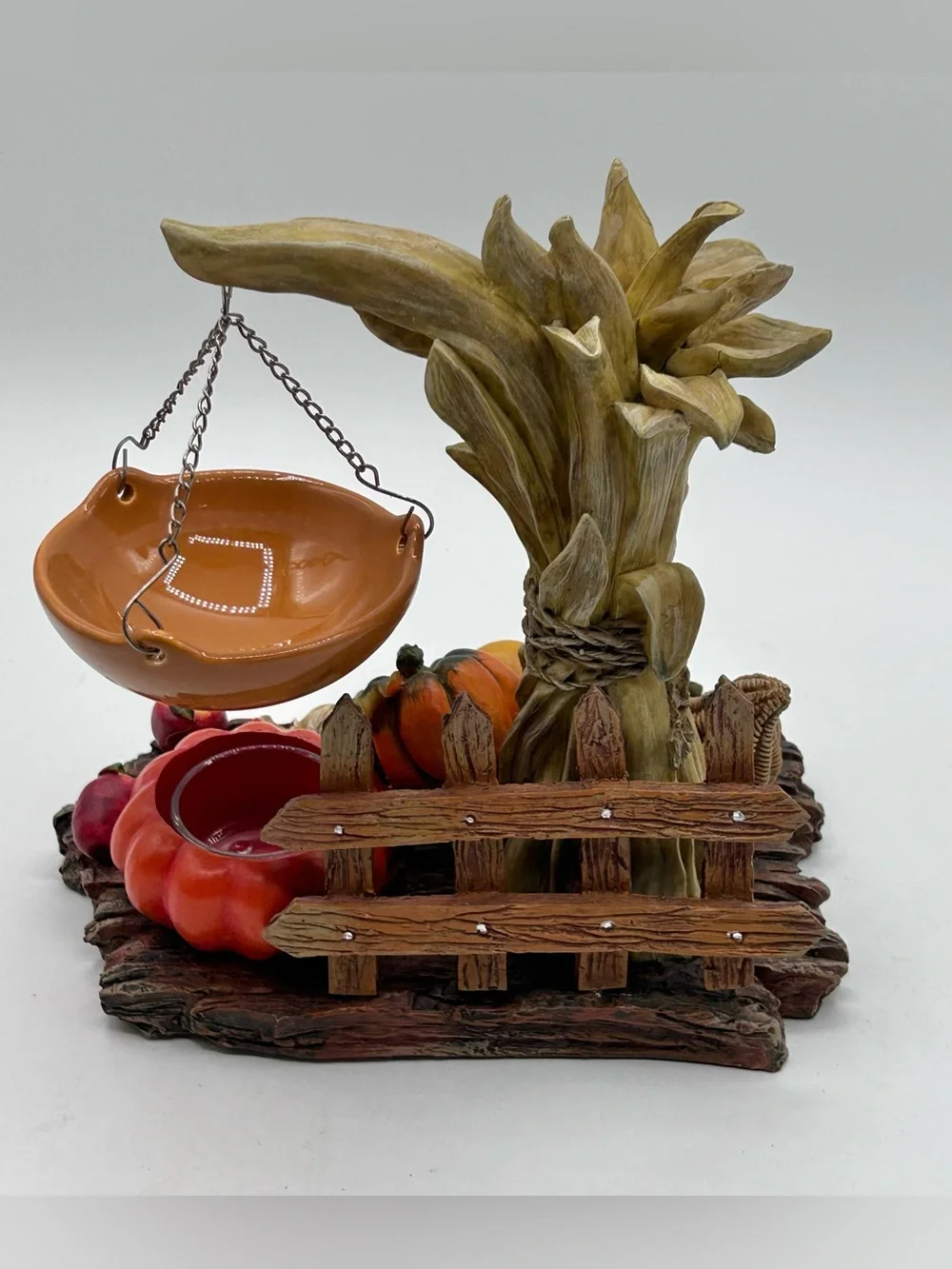 Yankee Candle Wax Warmer Corn Stalk & Cornucopia Autumn Harvest Pumpkin 8